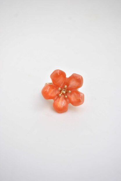 Anillo elástico naranja flor