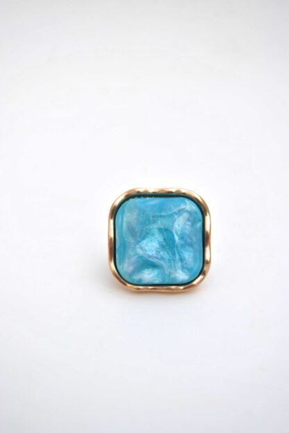 Anillo elástico azul resina
