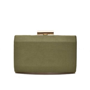 Clutch verde kaki y oro