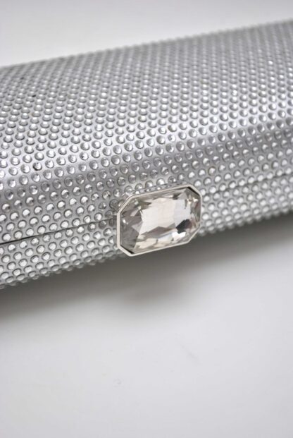 Bolso baguette cristal plata - Imagen 3