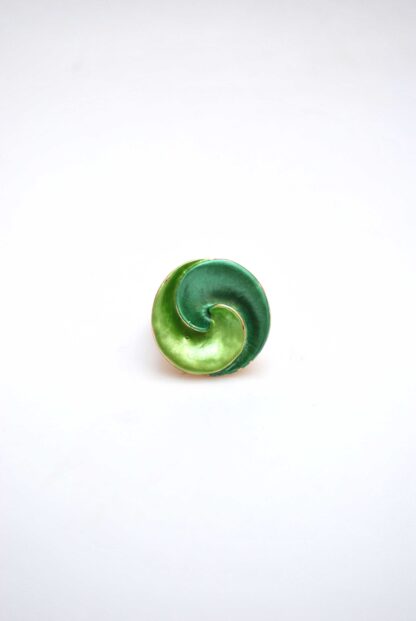 Anillo elástico espiral verde