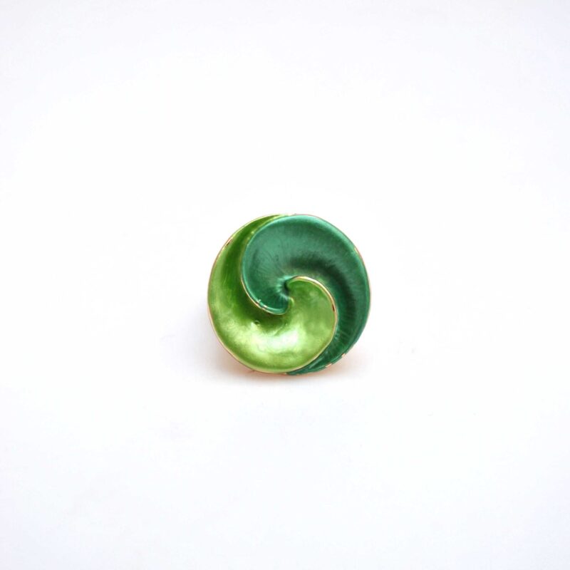 Anillo elástico espiral verde