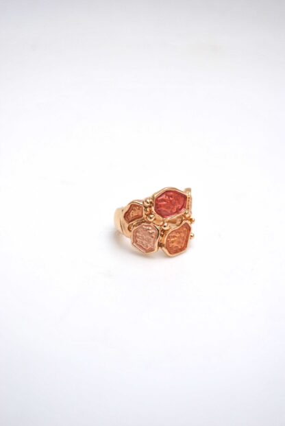 Anillo elástico esmalte geométrico - Imagen 2