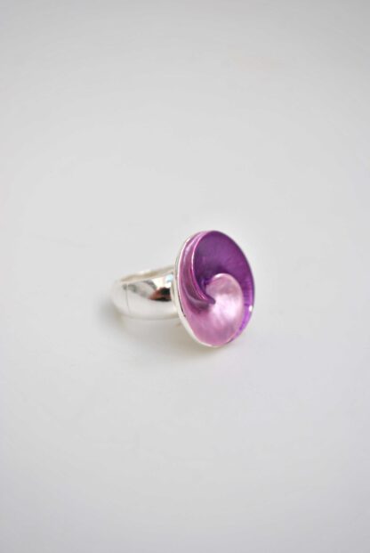 Anillo elástico espiral morado - Imagen 2