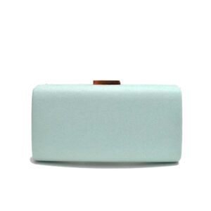 Clutch verde agua y oro