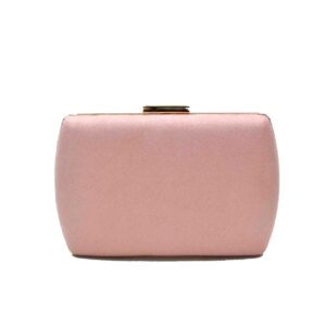 Clutch ovalado nude y oro