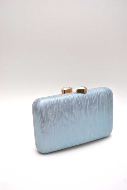 Clutch azul claro metalizado - Imagen 2