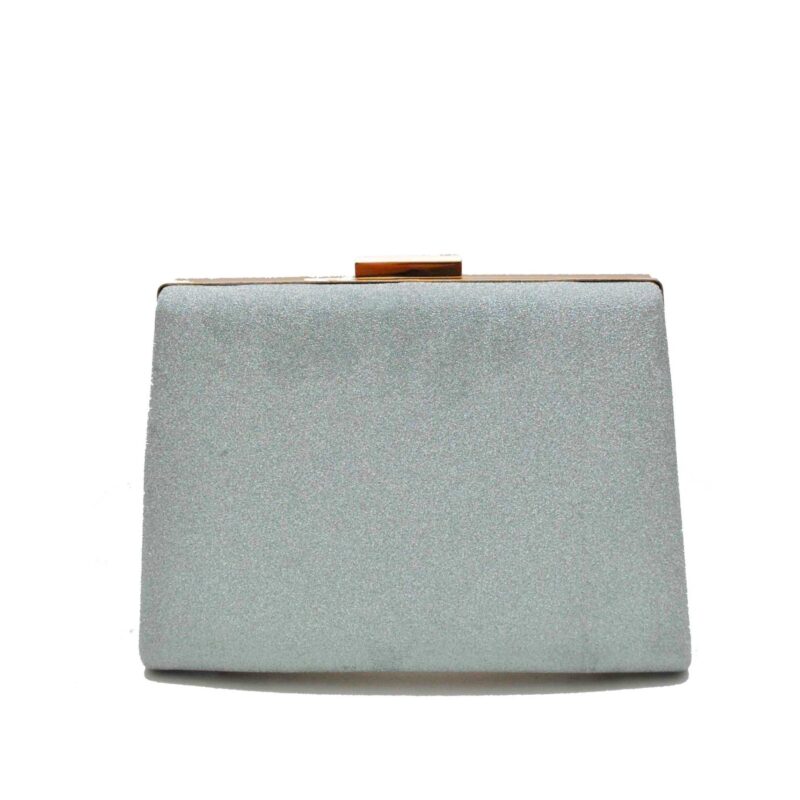 Clutch brillo verde agua