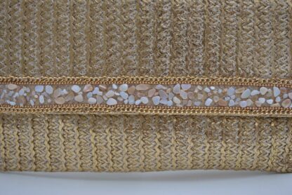 Cartera dorada con piedras - Imagen 2
