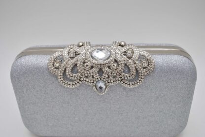 Clutch plata joya asa - Imagen 2