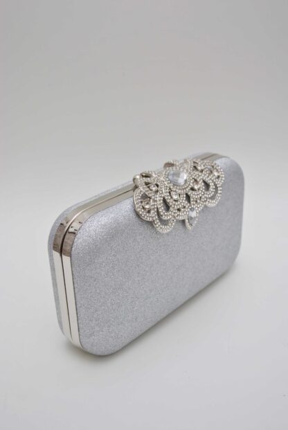 Clutch plata joya asa - Imagen 3