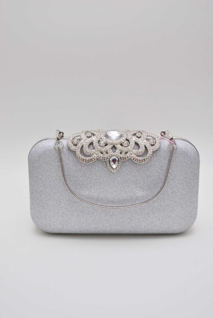 Clutch plata joya asa - Imagen 5