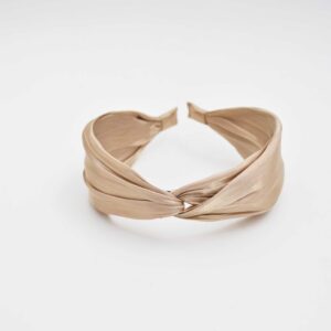 Diadema dorada metalizada