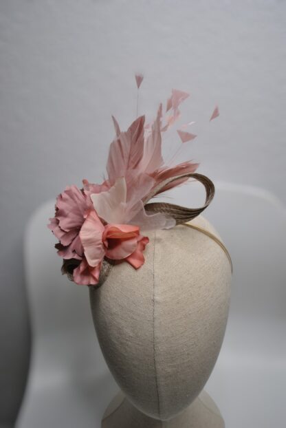 Diadema tocado nude - Imagen 3