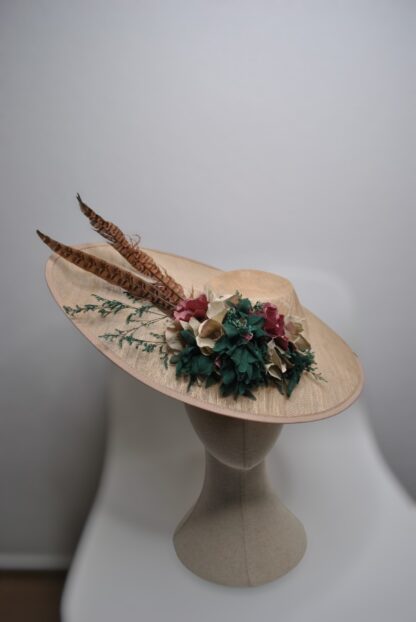 Tocado flores y plumas - Imagen 2