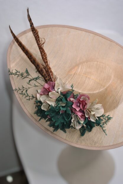 Tocado flores y plumas - Imagen 4
