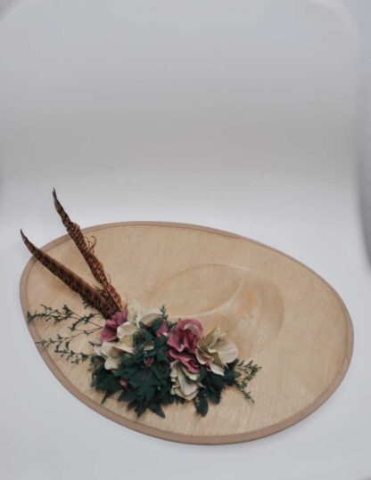 Tocado flores y plumas - Imagen 5