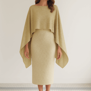 Capa gasa dorada con brillo