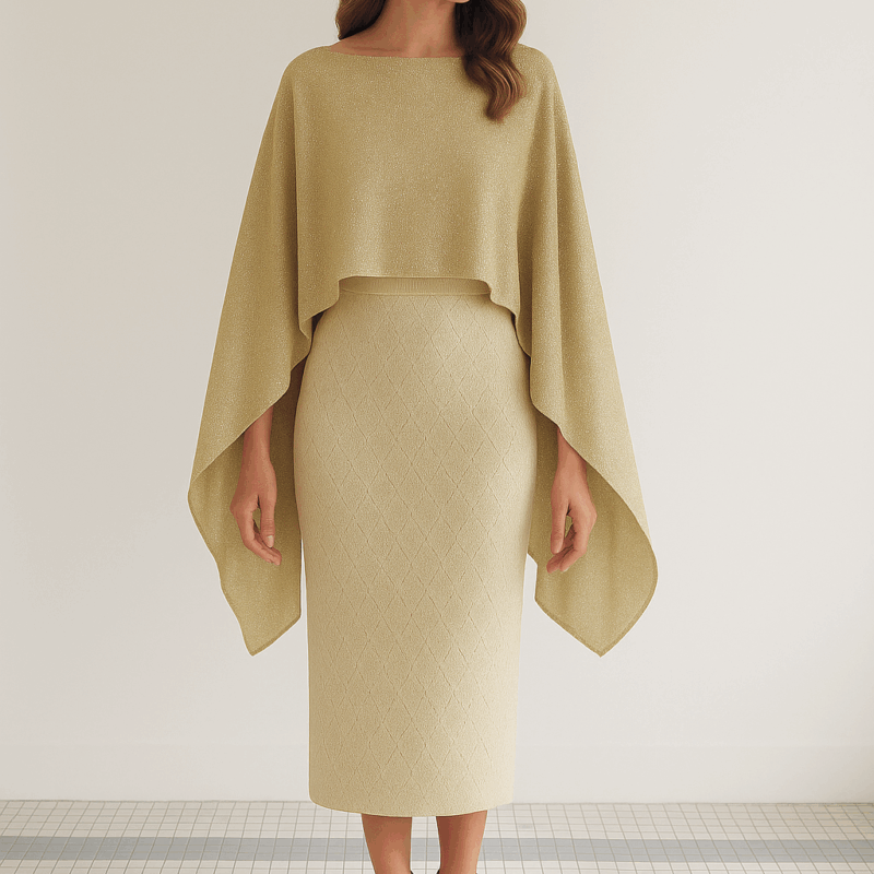 Capa gasa dorada con brillo