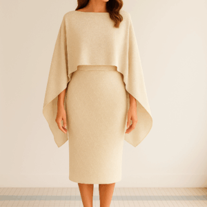 Capa gasa beige hilo plata