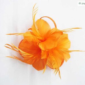 Flor tocado naranja
