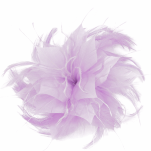 Flor tocado malva pastel