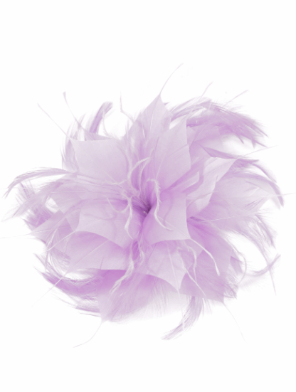 Flor tocado malva pastel