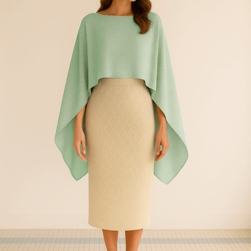 Capa gasa aguamarina brillo plata