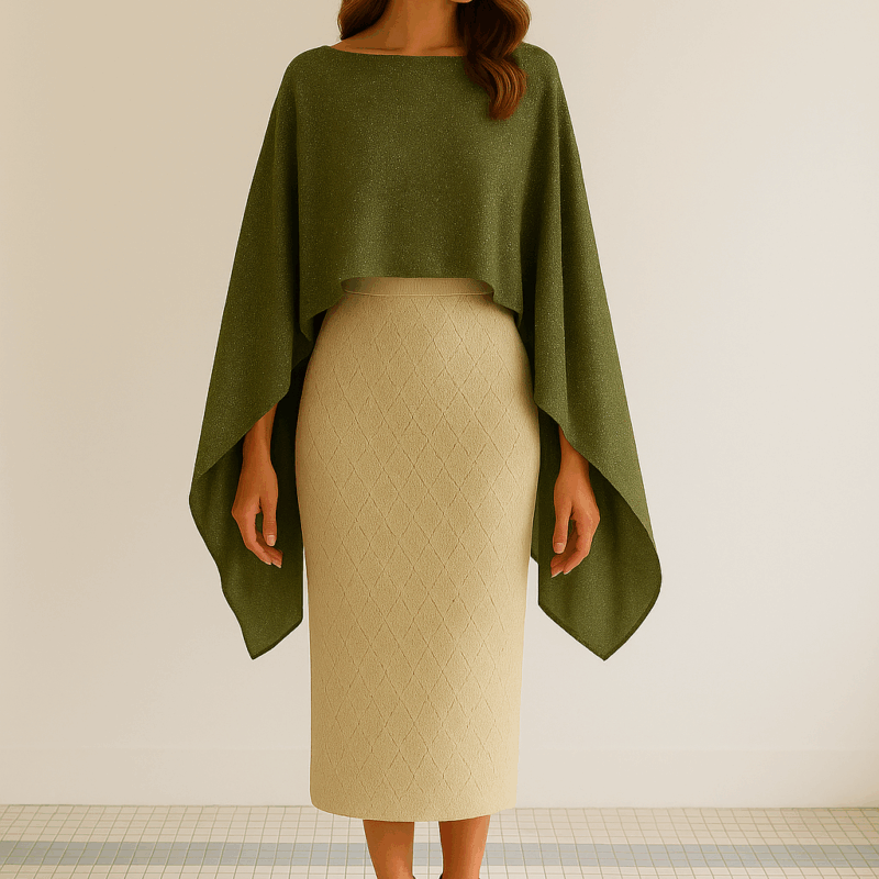 Capa gasa verde brillo plata