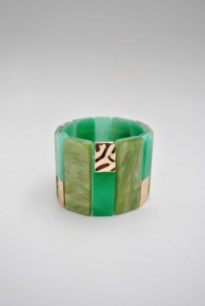 Brazalete verde resina