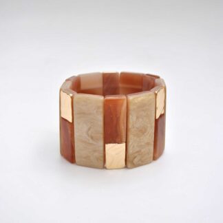 Brazalete dorado resina