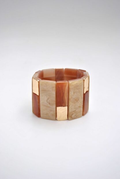 Brazalete dorado resina