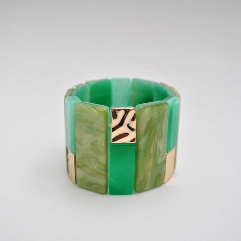 Brazalete verde resina