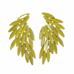 Pendientes amarillos cristal