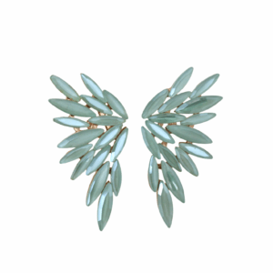 Pendientes verde mint cristal