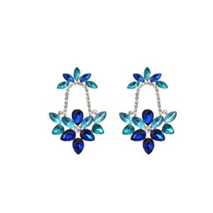 Pendientes azules combi