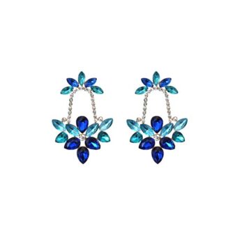 Pendientes azules combi
