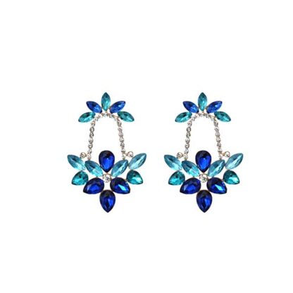 Pendientes azules combi