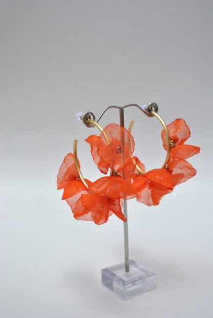 Aros flores naranjas