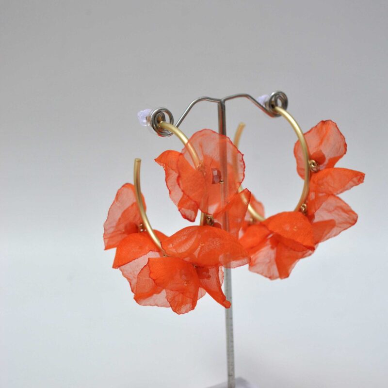 Aros flores naranjas