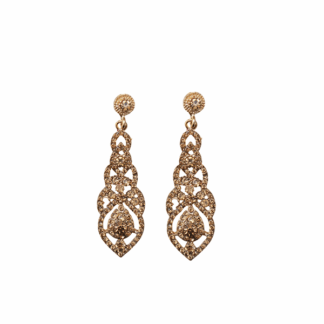 Pendientes dorados estilo antiguo