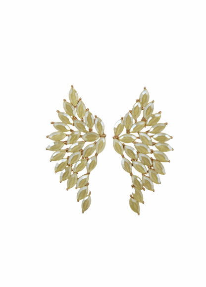 Pendientes tipo ala amarillos