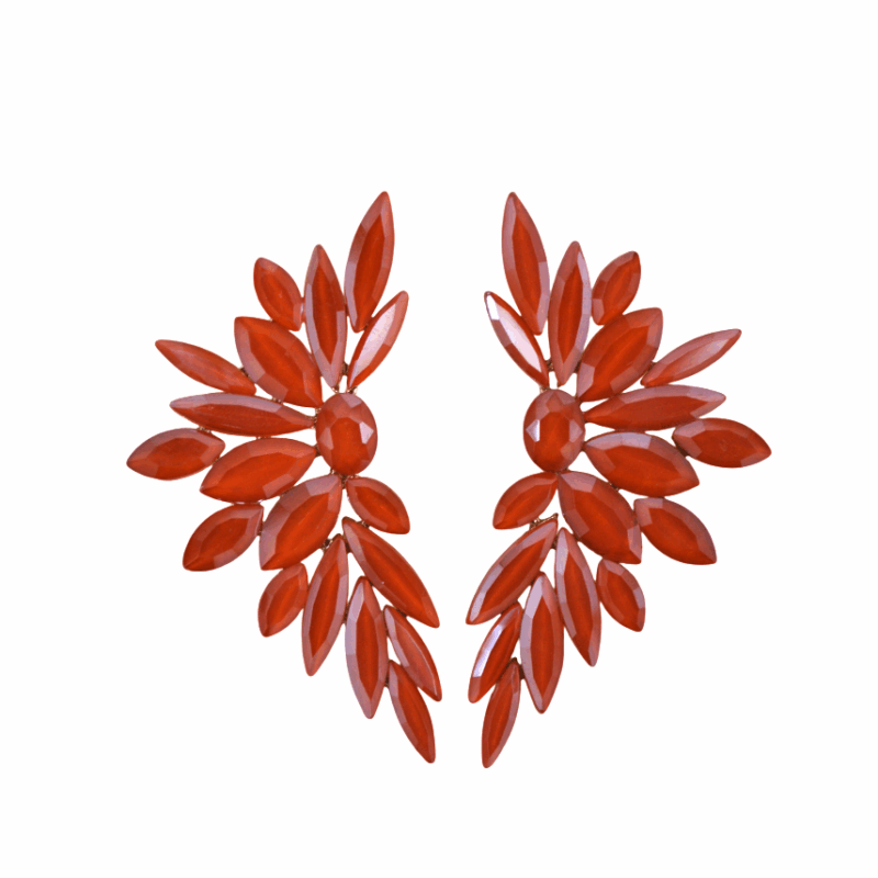 Pendientes naranjas fiesta