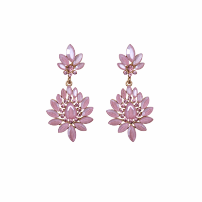 Pendientes fiesta rosa nude