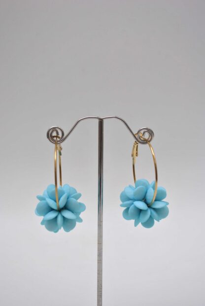 Aros cuentas azules - Imagen 2