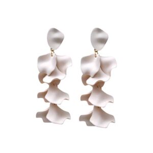 Pendientes pétalos beiges