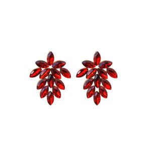Pendientes cristales rojos