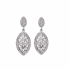 Pendientes plateados circonitas