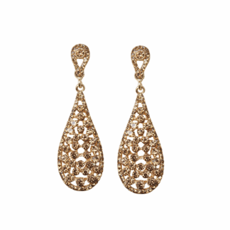 Pendientes lágrima dorado envejecido