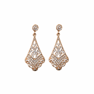 Pendientes dorados brillantes